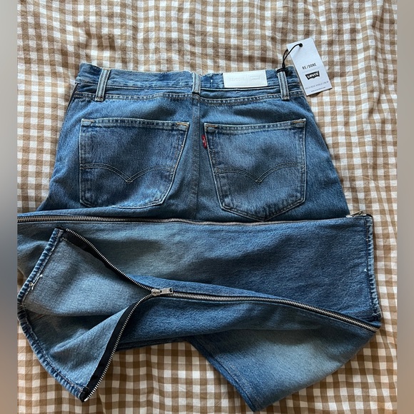 🥳HP💥RE/DONE✖️Levi’s High Rise Ankle Crop Jeans - Picture 6 of 10